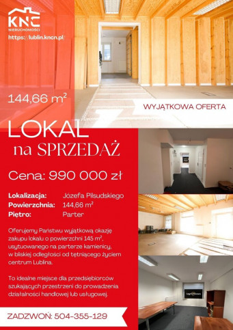 Lokal Sprzedaż Lublin Śródmieście al.&nbsp;Józefa Piłsudskiego 1