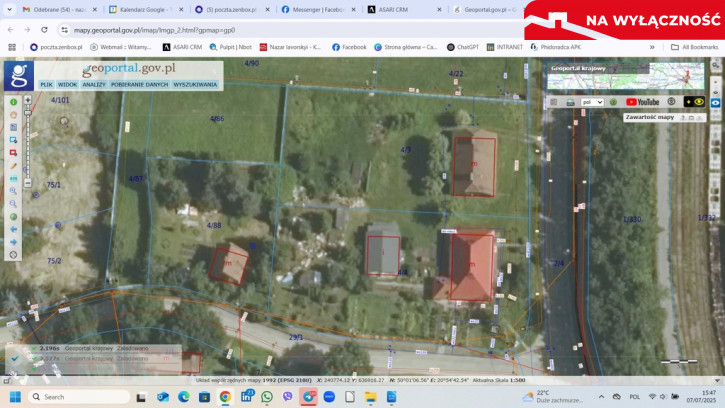Działka Sprzedaż Tarnów Chemiczna 3