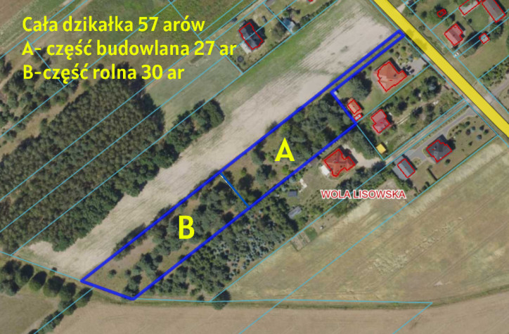Działka Sprzedaż Wola Lisowska 1